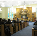 Rabbi Sacks z_l in the Main Sanctuary